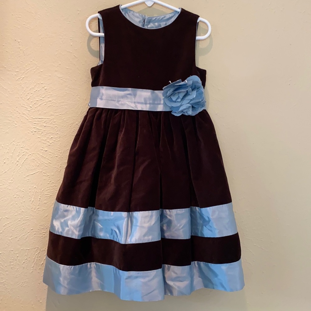 Luli & Me Holiday Velvet Twirl Dress
